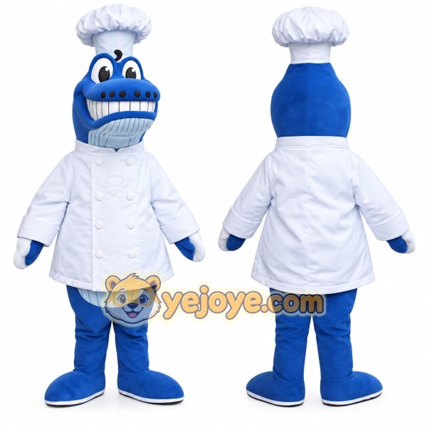 The Chef Whale Mascot Costume