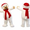 Happy Polar Bear Mascot Costume