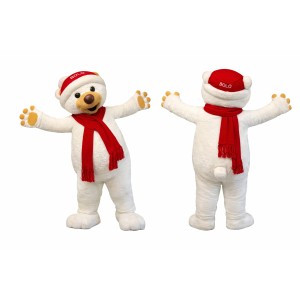 Happy Polar Bear Mascot Costume