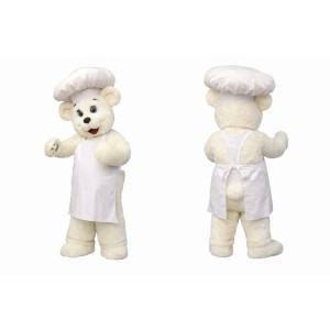 Chef Polar Bear Mascot Costume