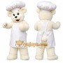 Chef Polar Bear Mascot Costume