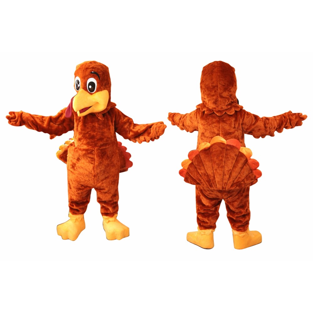 Friendly Turkey Mascot Costume