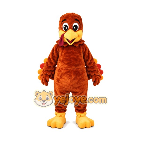 Friendly Turkey Mascot Costume