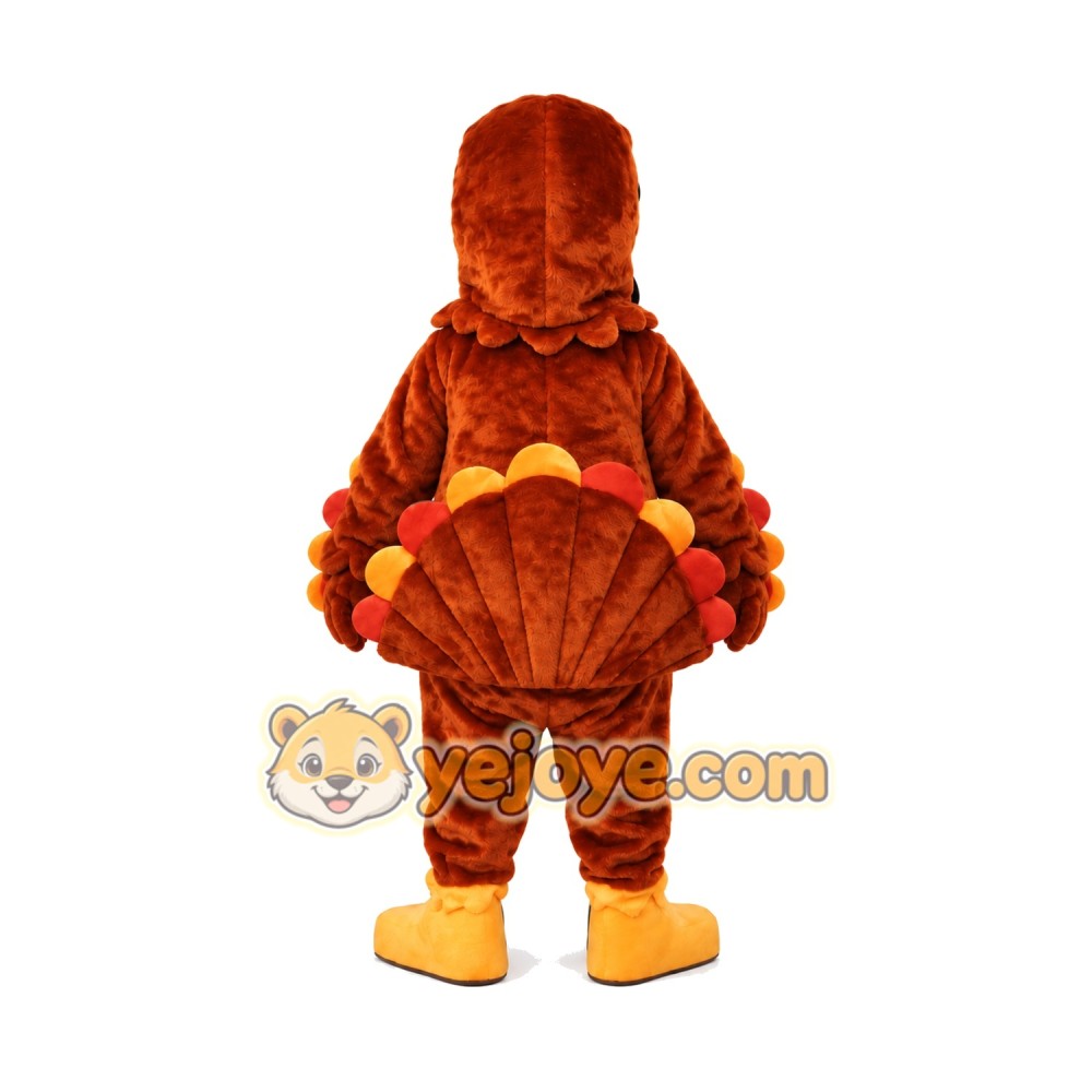 Friendly Turkey Mascot Costume Friendly Turkey Mascot Costume