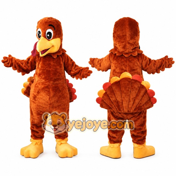 Friendly Turkey Mascot Costume