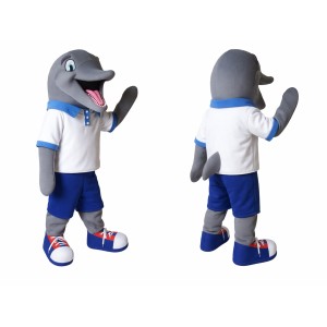 Happy Dolphin Mascot Costume