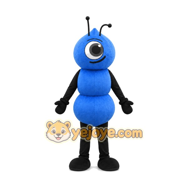 Happy Blue Ant Mascot Costume Happy Blue Ant Mascot Costume