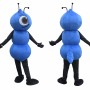 Happy Blue Ant Mascot Costume