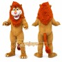 Happy Red Hair Lion Mascot Costume