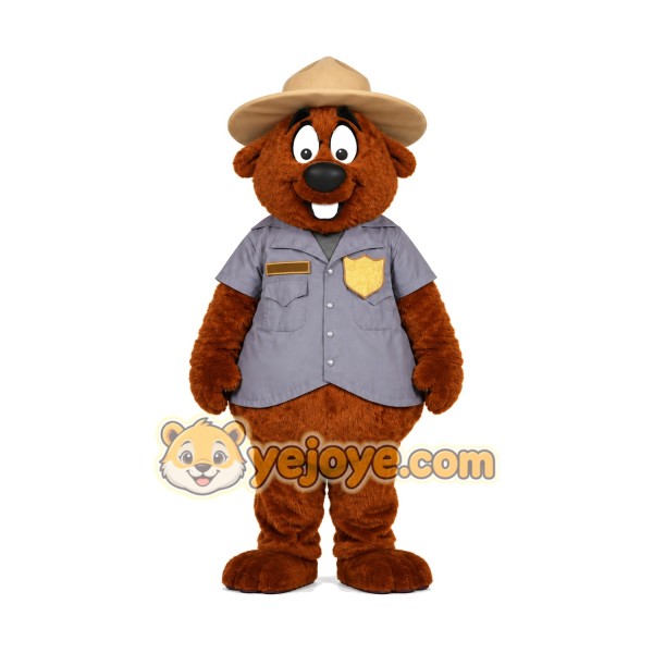 Police Beaver Mascot Costume