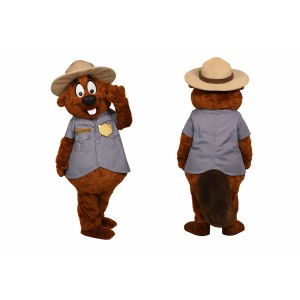 Police Beaver Mascot Costume