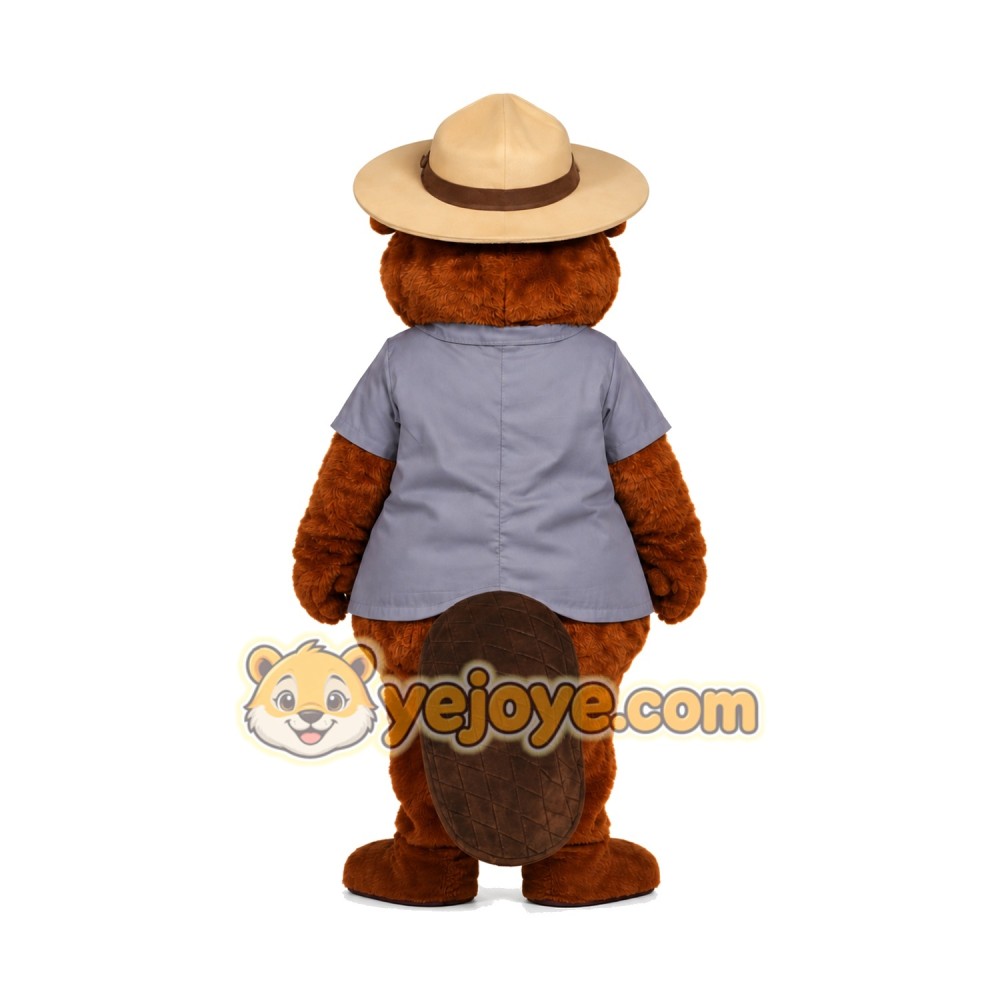 Police Beaver Mascot Costume Police Beaver Mascot Costume