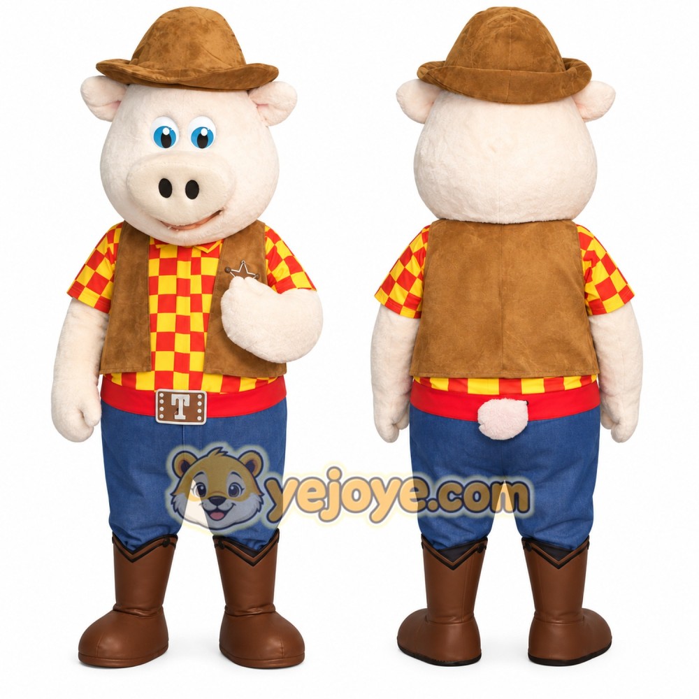 Happy Pig Mascot Costume Happy Pig Mascot Costume
