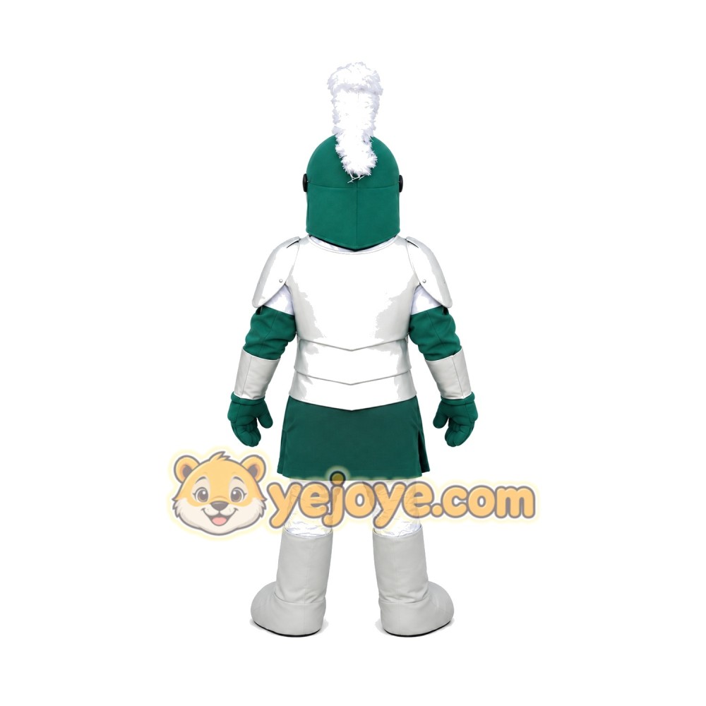 Silver & Green Knight Mascot Costume For Adult Silver & Green Knight Mascot Costume For Adult