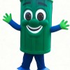 Green Eco-Friendly Trash Can Mascot Costume – Essential for Promoting Environmental Awareness