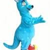 Blue Kangaroo Cartoon Mascot Costumes