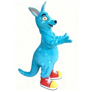 Blue Kangaroo Cartoon Mascot Costumes