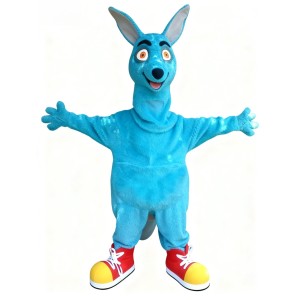 Blue Kangaroo Cartoon Mascot Costumes