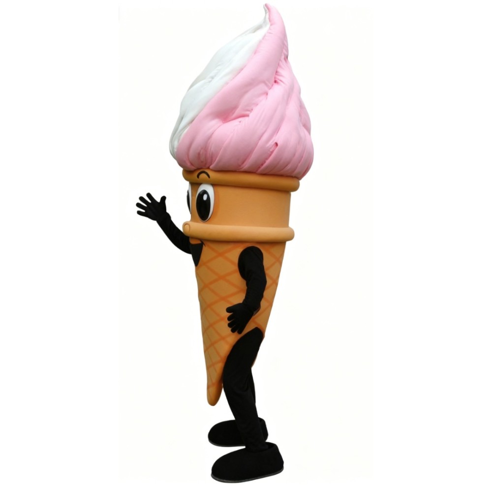 Ice cream cone cartoon Mascot costume