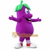 Purple eggplant cartoon Mascot costume Purple eggplant cartoon Mascot costume