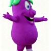 Purple eggplant cartoon Mascot costume