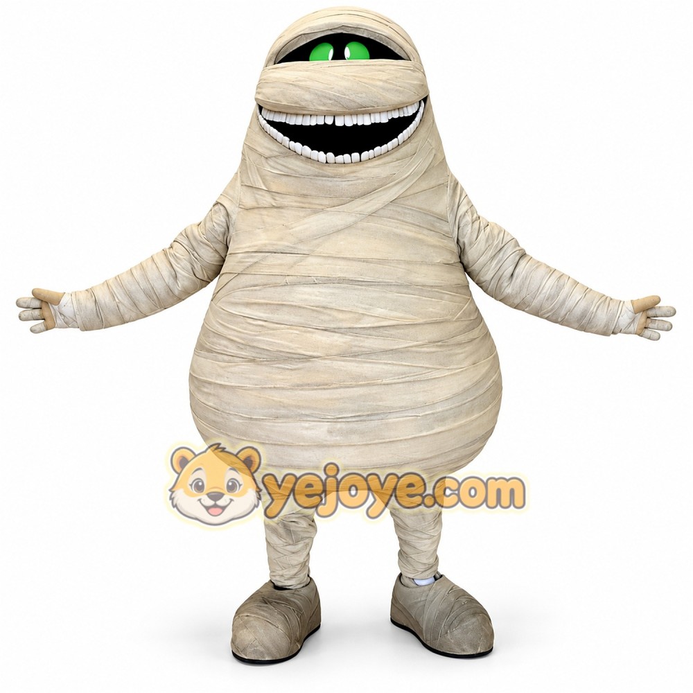 Cartoon mummy mascot costume Cartoon mummy mascot costume