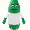 Green Coke Bottle Cartoon Mascot Costume