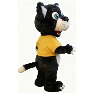 Black Cat Cartoon Mascot Costume