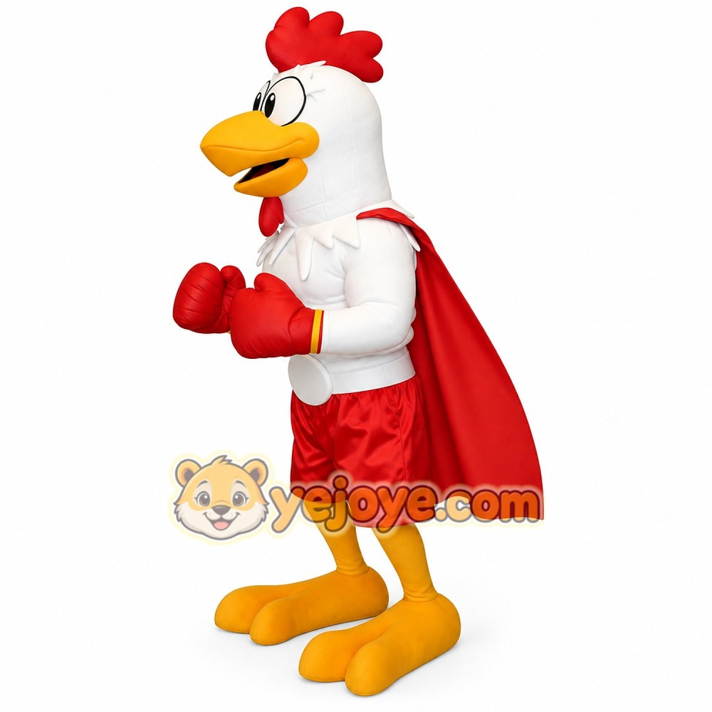 Boxing Rooster Mascot Costume