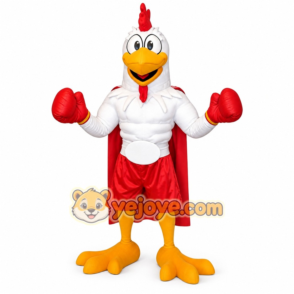 Boxing Rooster Mascot Costume