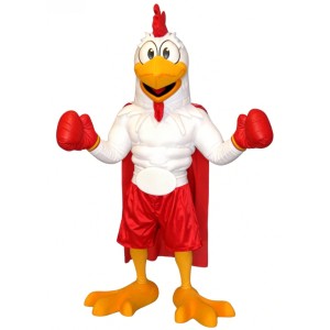 Boxing Rooster Mascot Costume