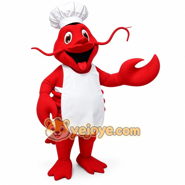 Chef lobster Mascot costume