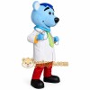Blue Little Bear Doctor Mascot Costume Blue Little Bear Doctor Mascot Costume