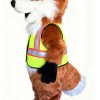 Traffic police fox mascot costume