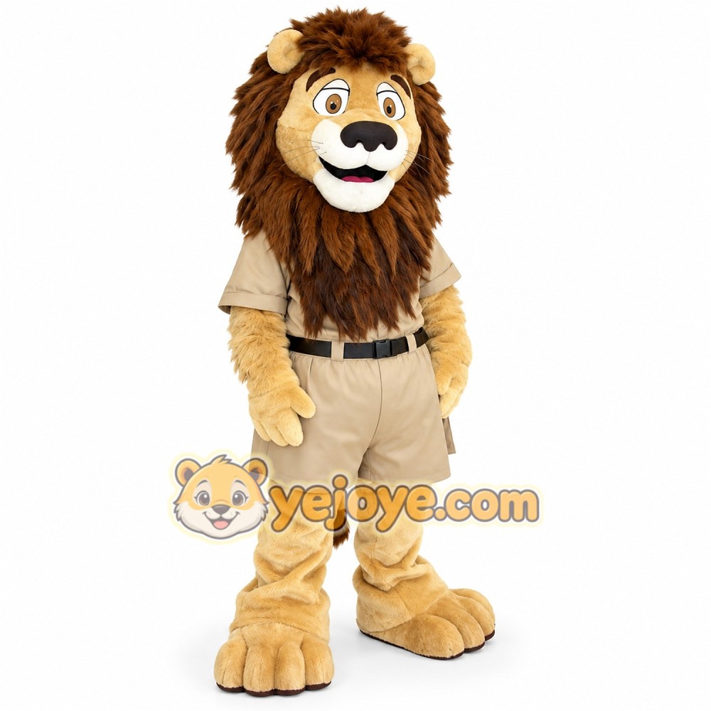 Gentleman lion Mascot costume