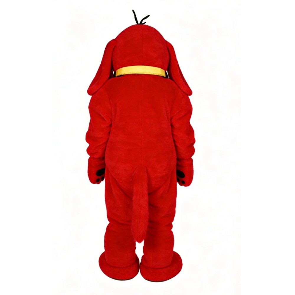 Adorable Red Dog Cartoon Mascot Costume