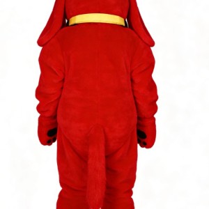 Adorable Red Dog Cartoon Mascot Costume