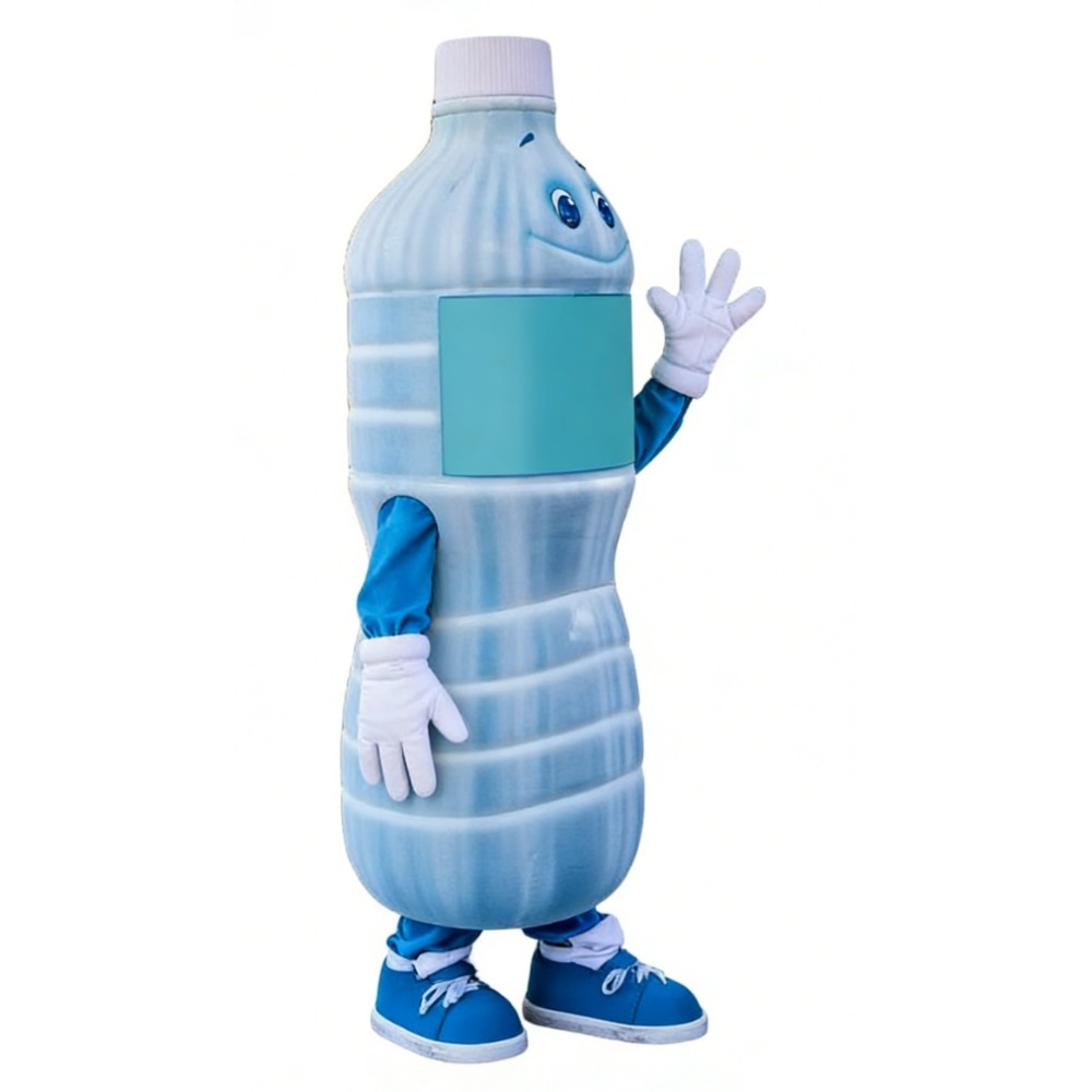 Adorable Mineral Water Bottle Cartoon Mascot Costume