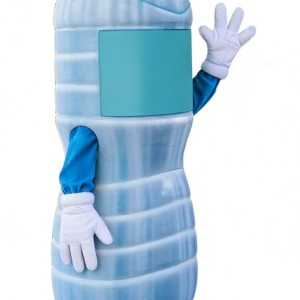 Adorable Mineral Water Bottle Cartoon Mascot Costume