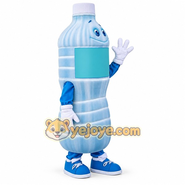 Adorable Mineral Water Bottle Cartoon Mascot Costume