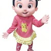 Adorable Girl Cartoon Mascot Costume