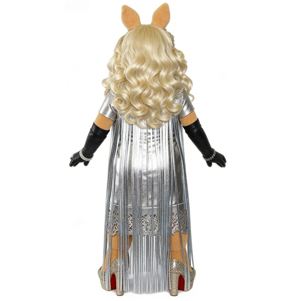 Adorable Princess Piggy Cartoon Mascot Costume