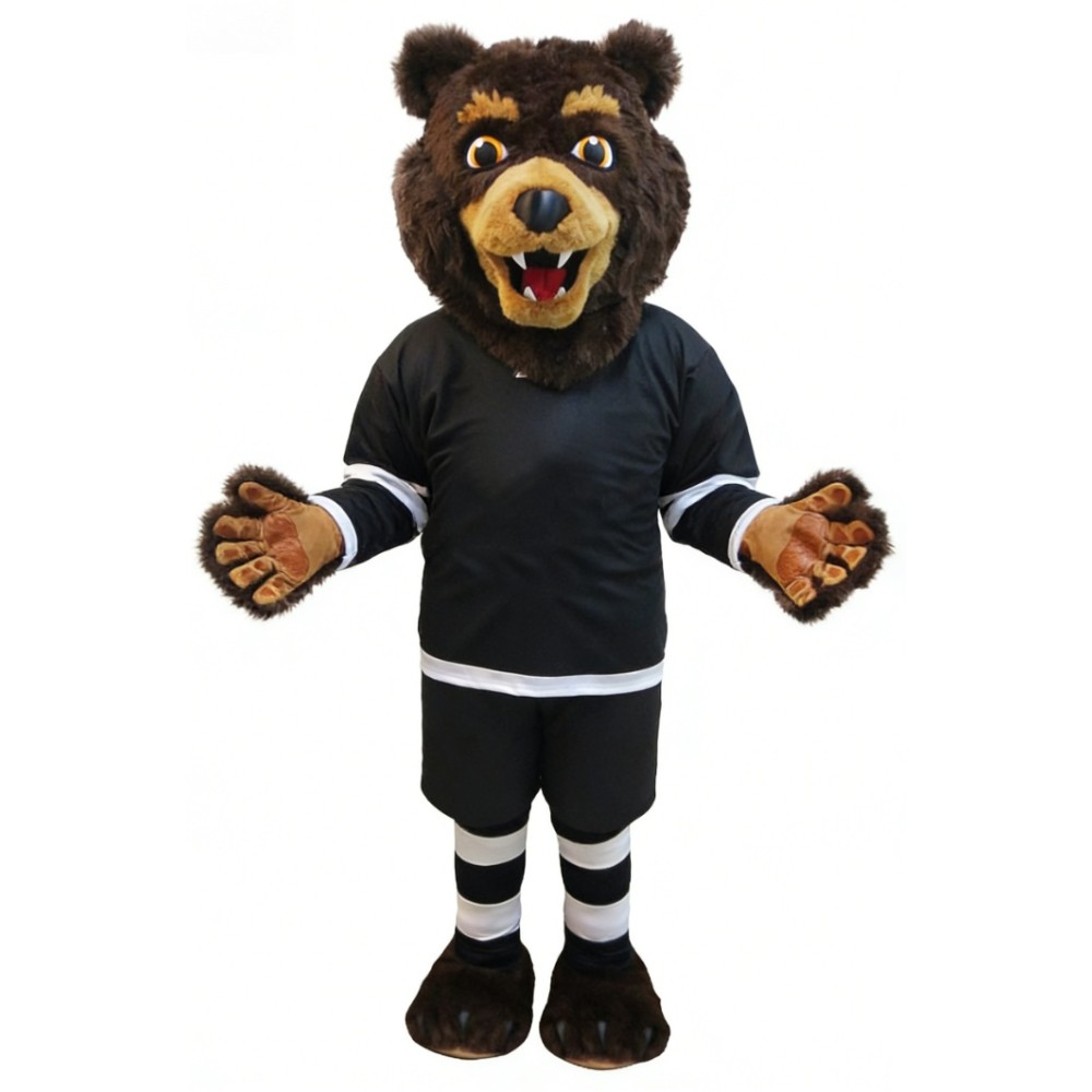 Adorable Brown Bear Cartoon Mascot Costume