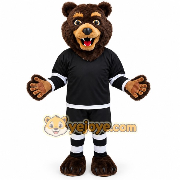 Adorable Brown Bear Cartoon Mascot Costume