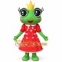 Adorable Frog Princess Cartoon Mascot Costume