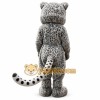 Gray Leopard Mascot costume Gray Leopard Mascot costume