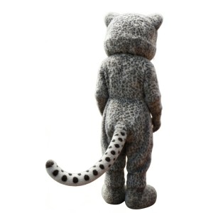 Gray Leopard Mascot costume
