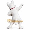 White Dog Cartoon Mascot Costume
