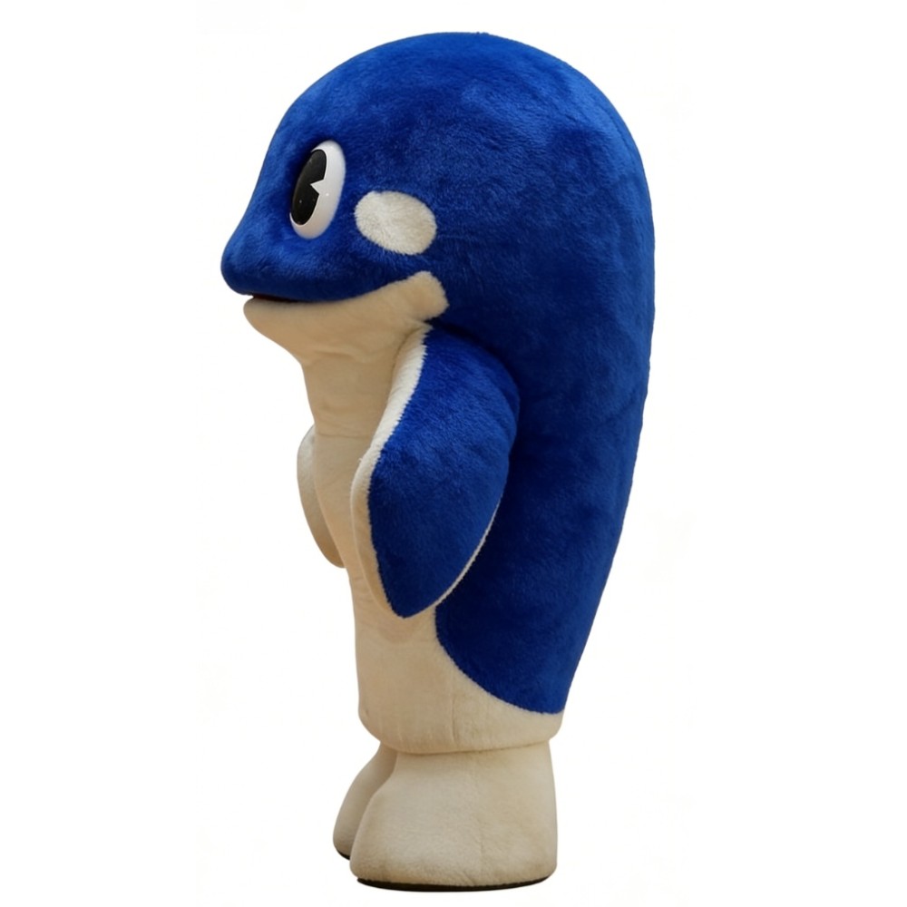 Blue And White Whale Mascot Costume