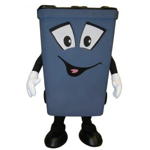Adorable Trash Can Cartoon Mascot Costume
